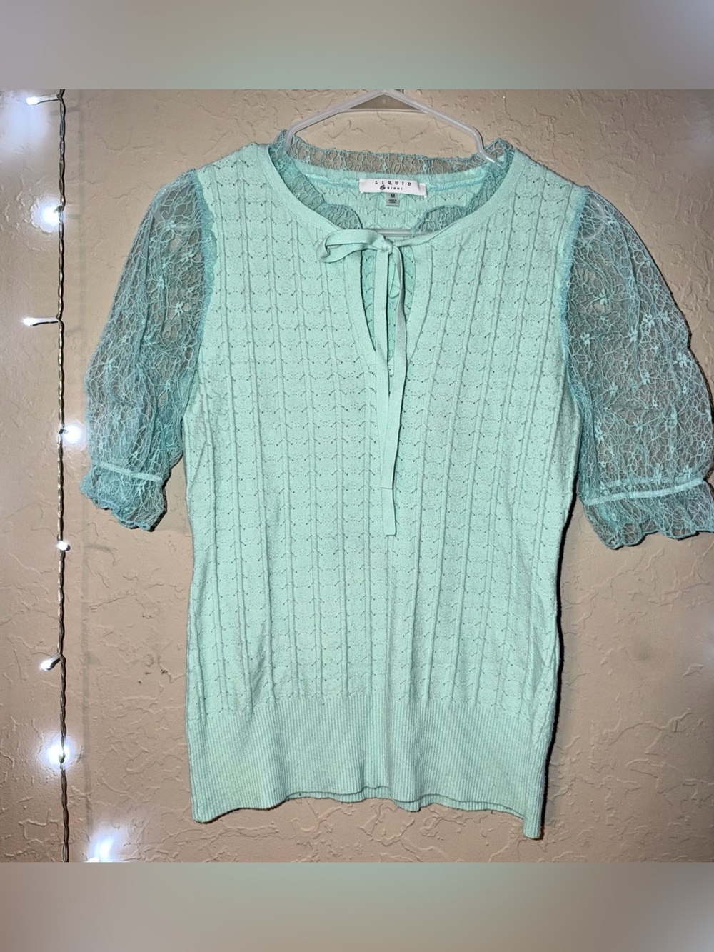 Liquid by Sioni Mint Top